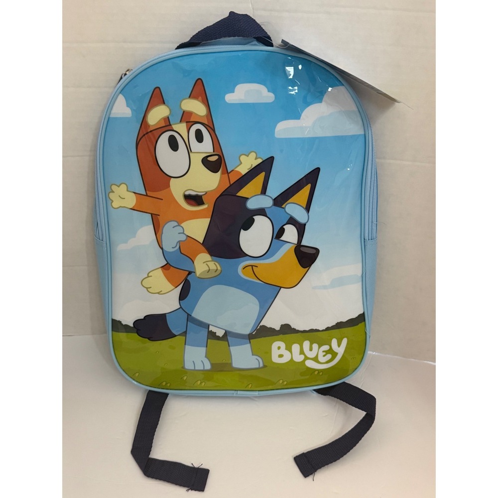Bluey Bingo Kids Backpack Light Blue School Bag Accessory Innovation New